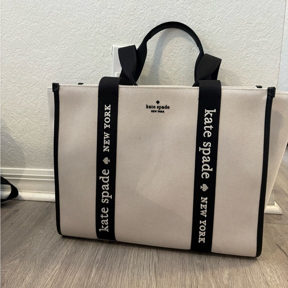 kate spade Handbags - Brand New with Tags! Kate Spade Black and White Tote